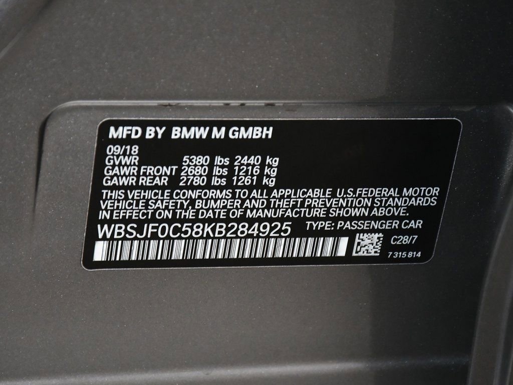 Used 2019 BMW M5 w/ Executive Package AWD/4WD image 14