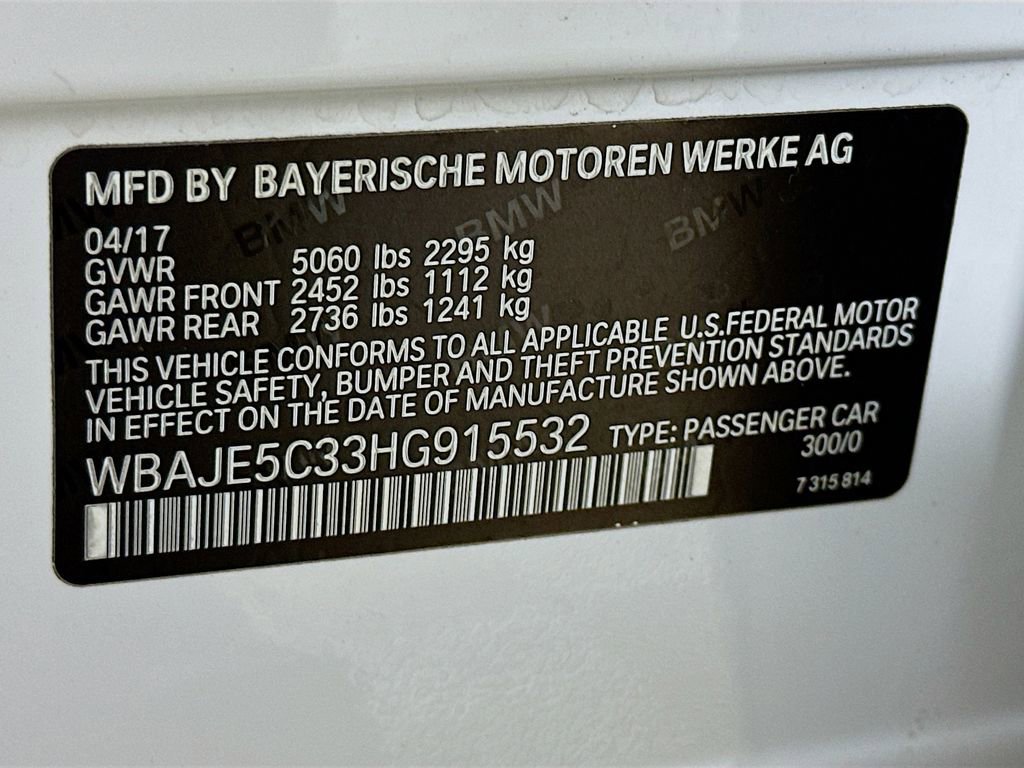 Used 2017 BMW 540i image 38