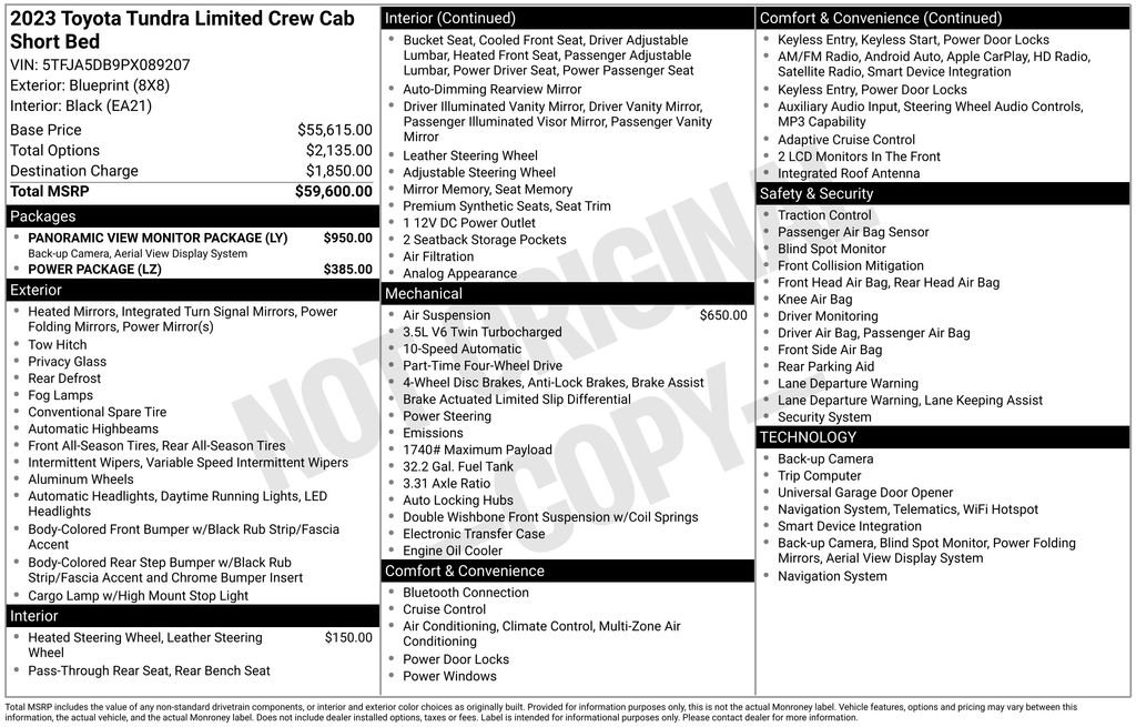 Used 2023 Toyota Tundra Limited AWD/4WD image 38