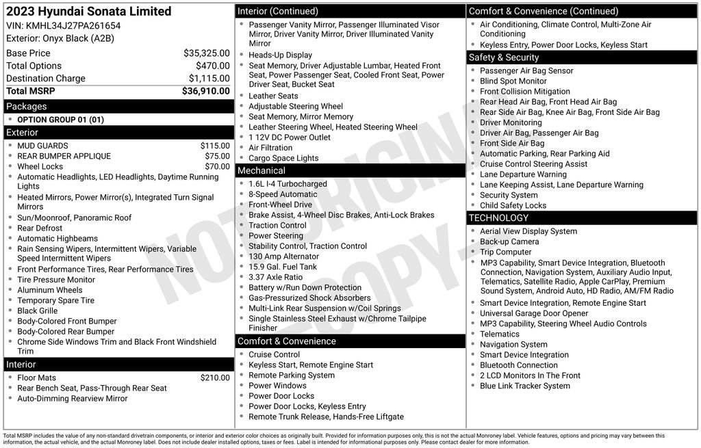 Used 2023 Hyundai Sonata Limited FWD image 26