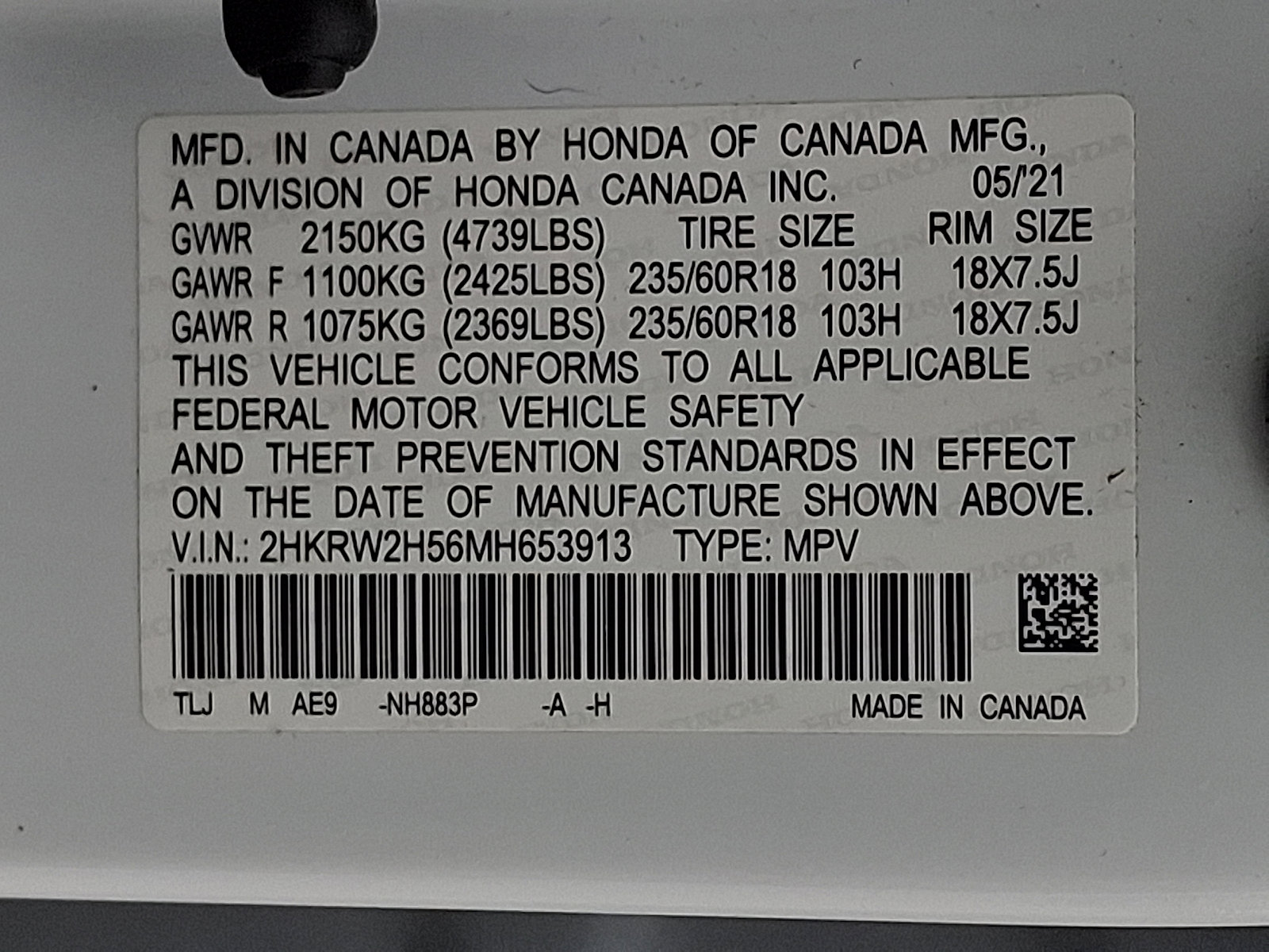 Used 2021 Honda CR-V EX image 28