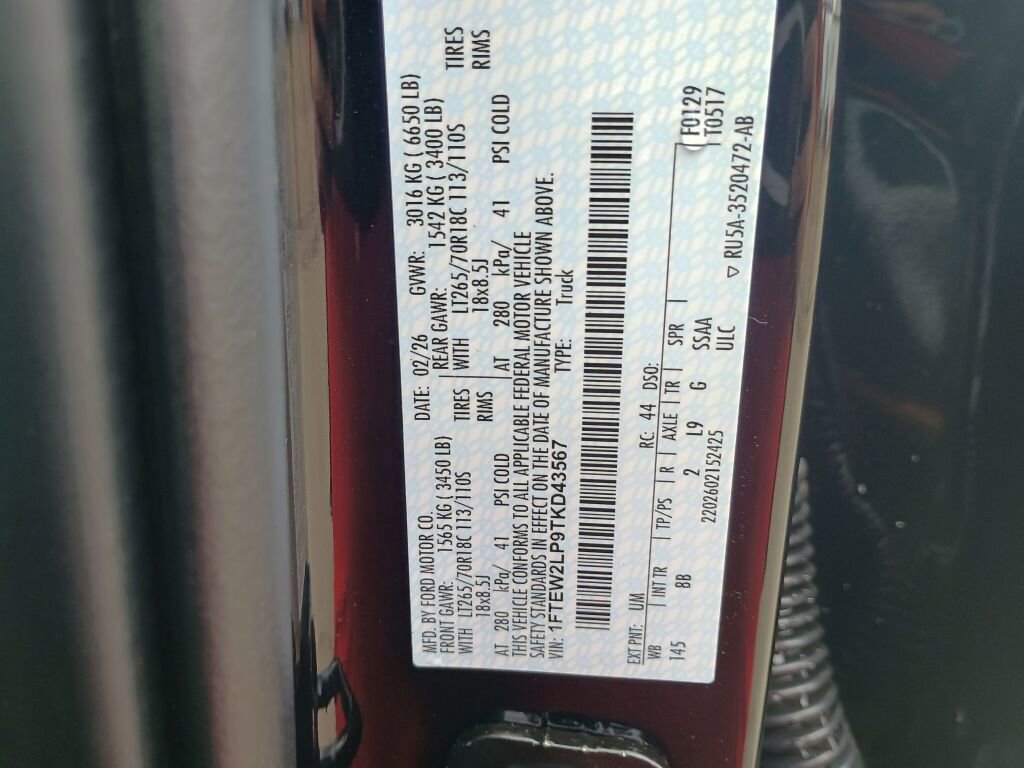 New 2026 Ford F150 STX w/ Equipment Group 201A FX4 image 34