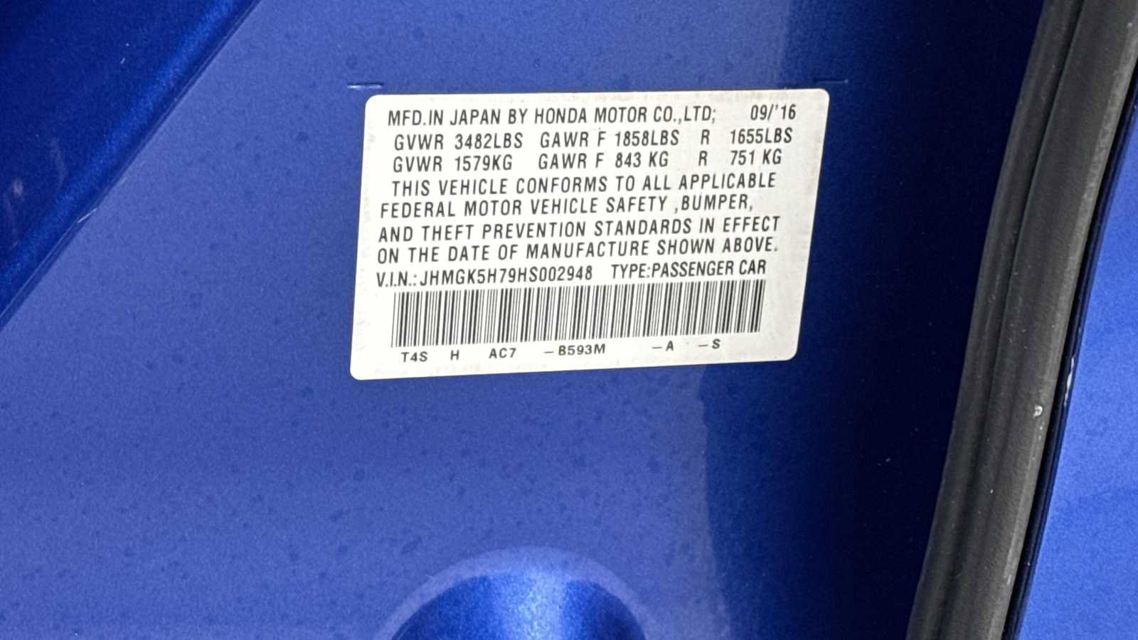 Used 2017 Honda Fit EX image 11