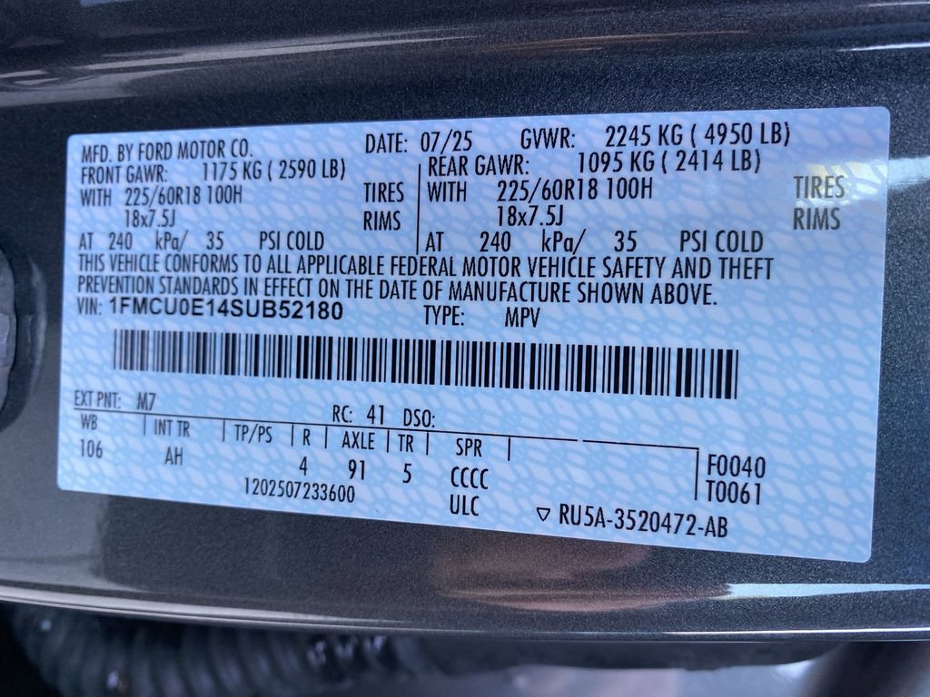 New 2025 Ford Escape Base w/ PHEV Premium Package image 50