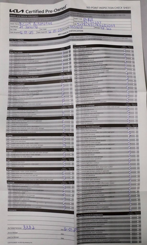 Used 2024 Kia Sorento S image 7