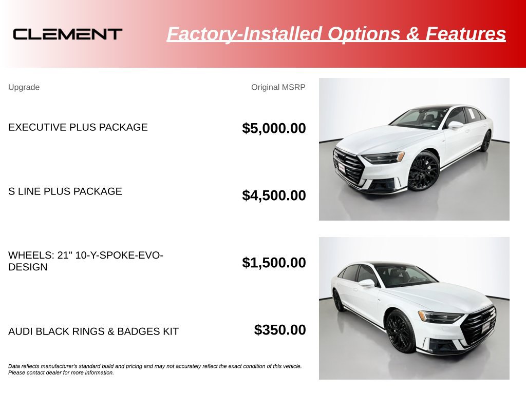 Used 2021 Audi A8 L 3.0T w/ Executive Plus Package AWD/4WD image 15