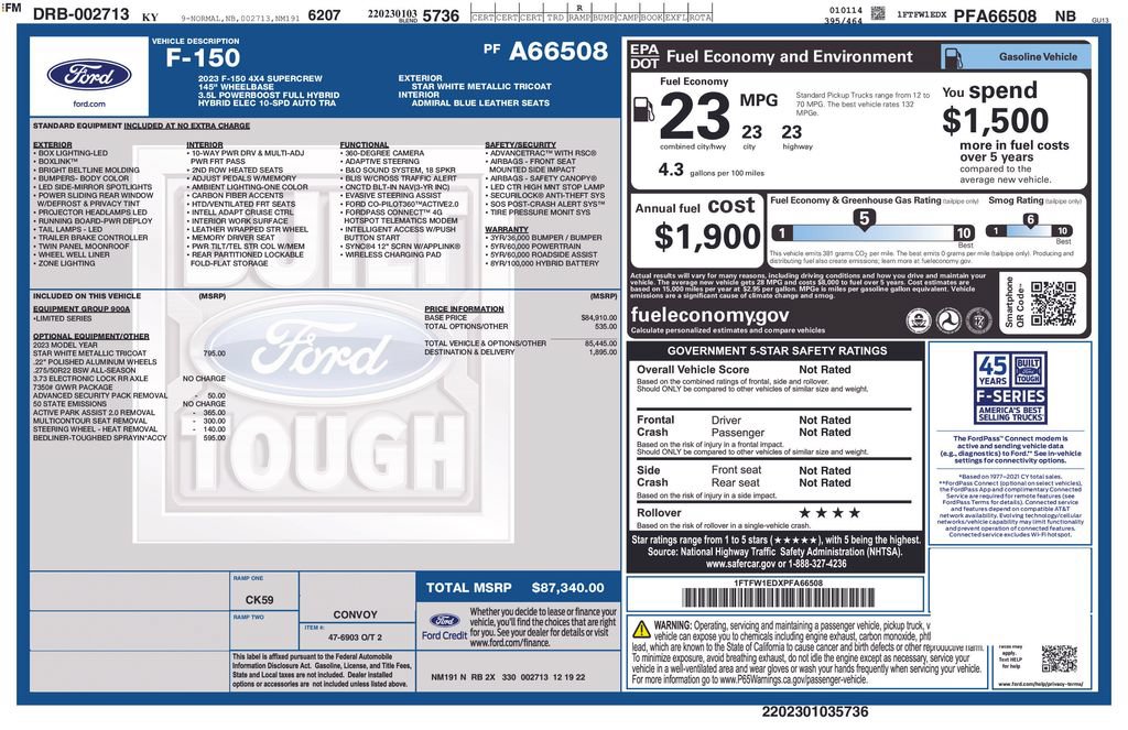 Used 2023 Ford F150 Limited AWD/4WD image 27
