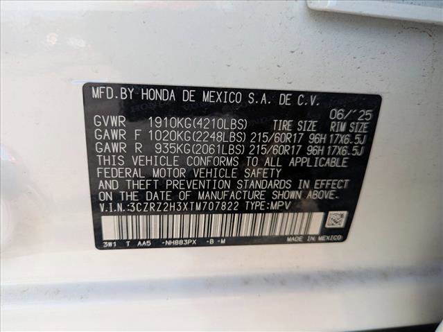 Certified 2026 Honda HR-V LX image 22