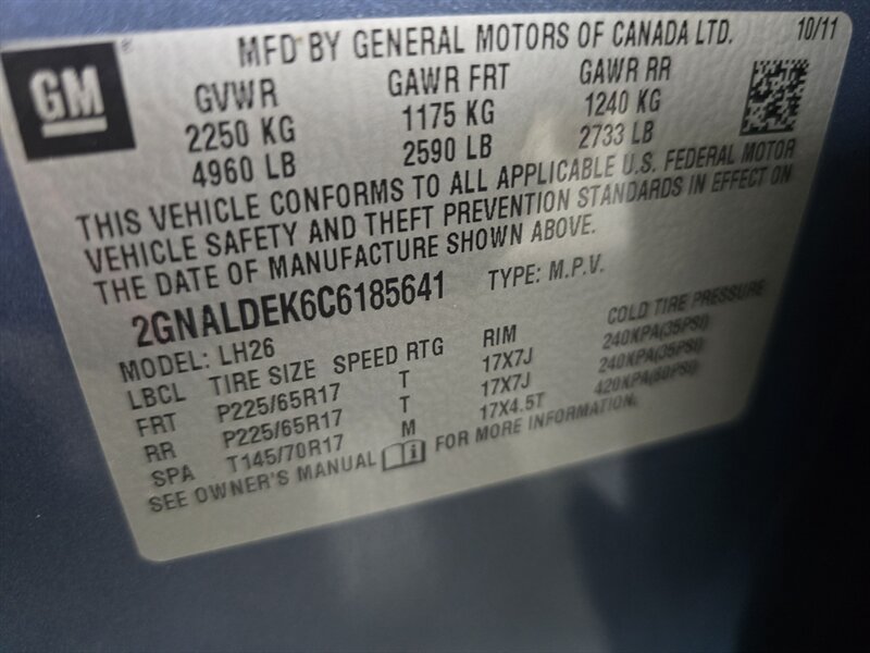 Used 2012 Chevrolet Equinox LT w/ Driver Convenience Package FWD image 37