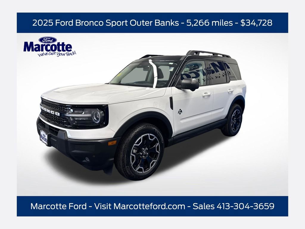 Certified 2025 Ford Bronco Sport Outer Banks w/ Outer Banks Tech Package+ AWD/4WD image 1