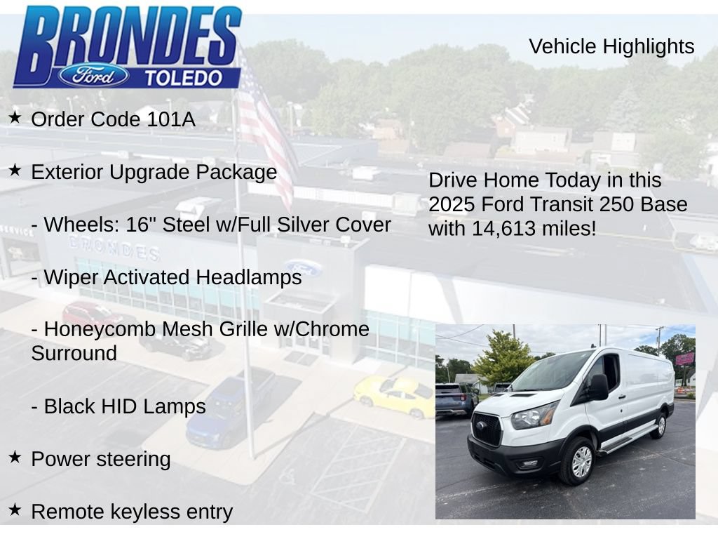 Used 2025 Ford Transit 250 Low Roof w/ Exterior Upgrade Package RWD image 5