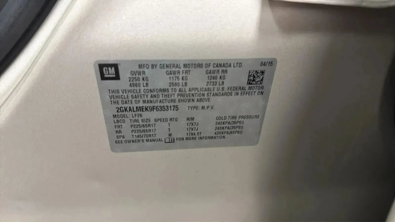 Used 2015 GMC Terrain SLE FWD image 22