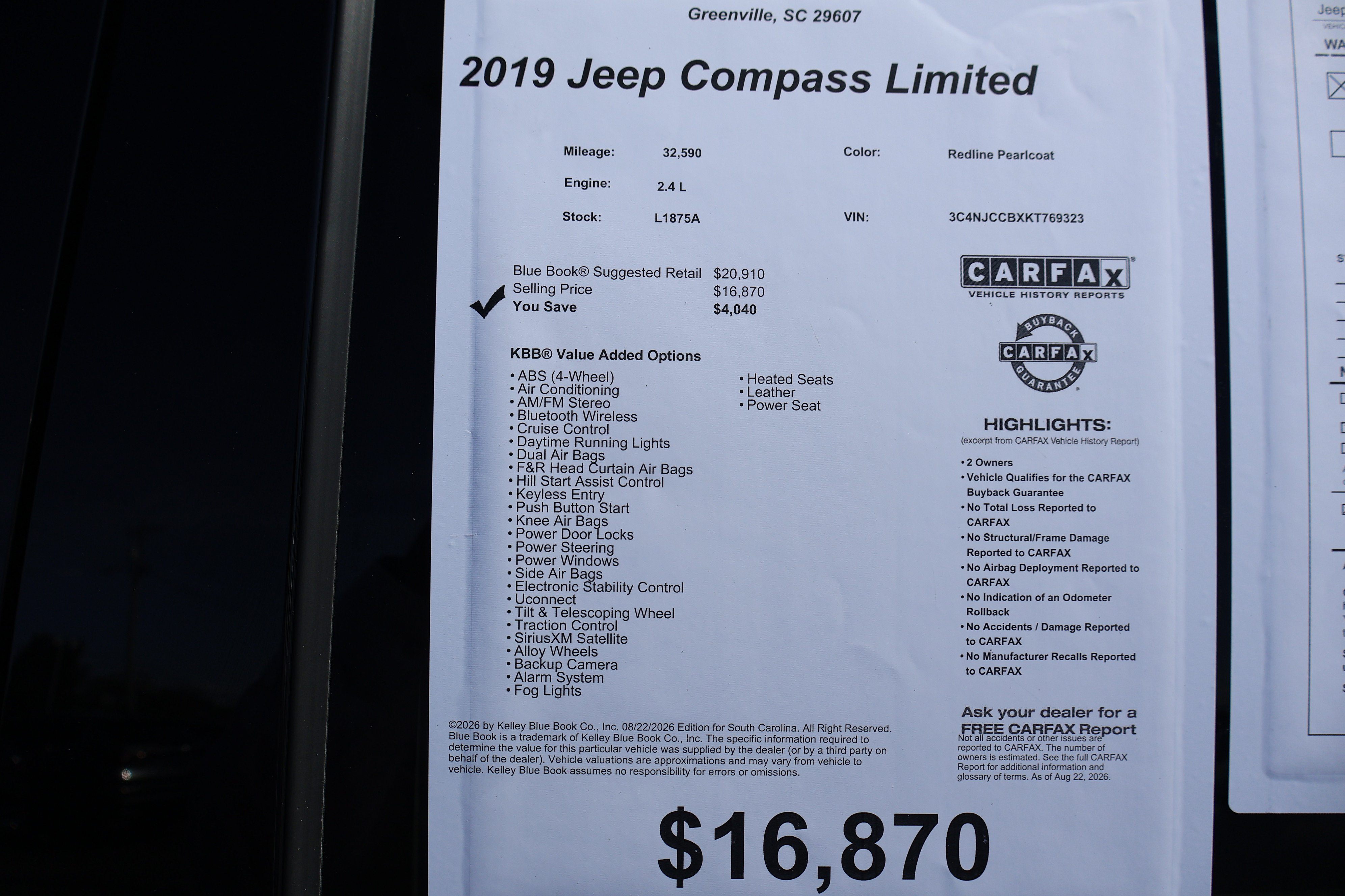 Used 2019 Jeep Compass Limited FWD image 40