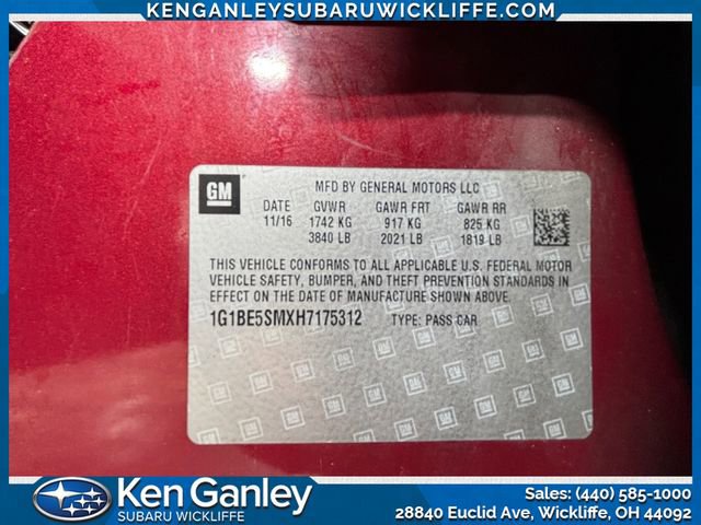 Used 2017 Chevrolet Cruze LT w/ Convenience Package image 27