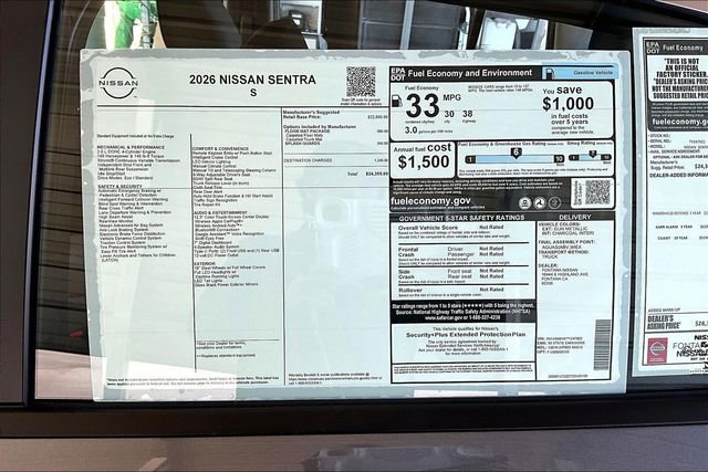 New 2026 Nissan Sentra S image 12