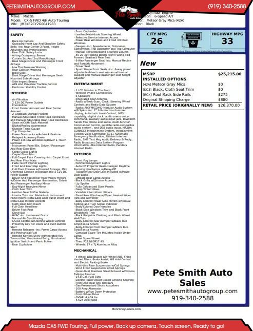 Used 2016 MAZDA CX-5 Touring FWD image 41