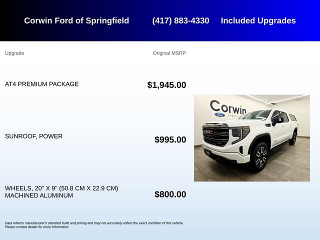 Used 2023 GMC Sierra 1500 AT4 w/ AT4 Premium Package AWD/4WD image 5