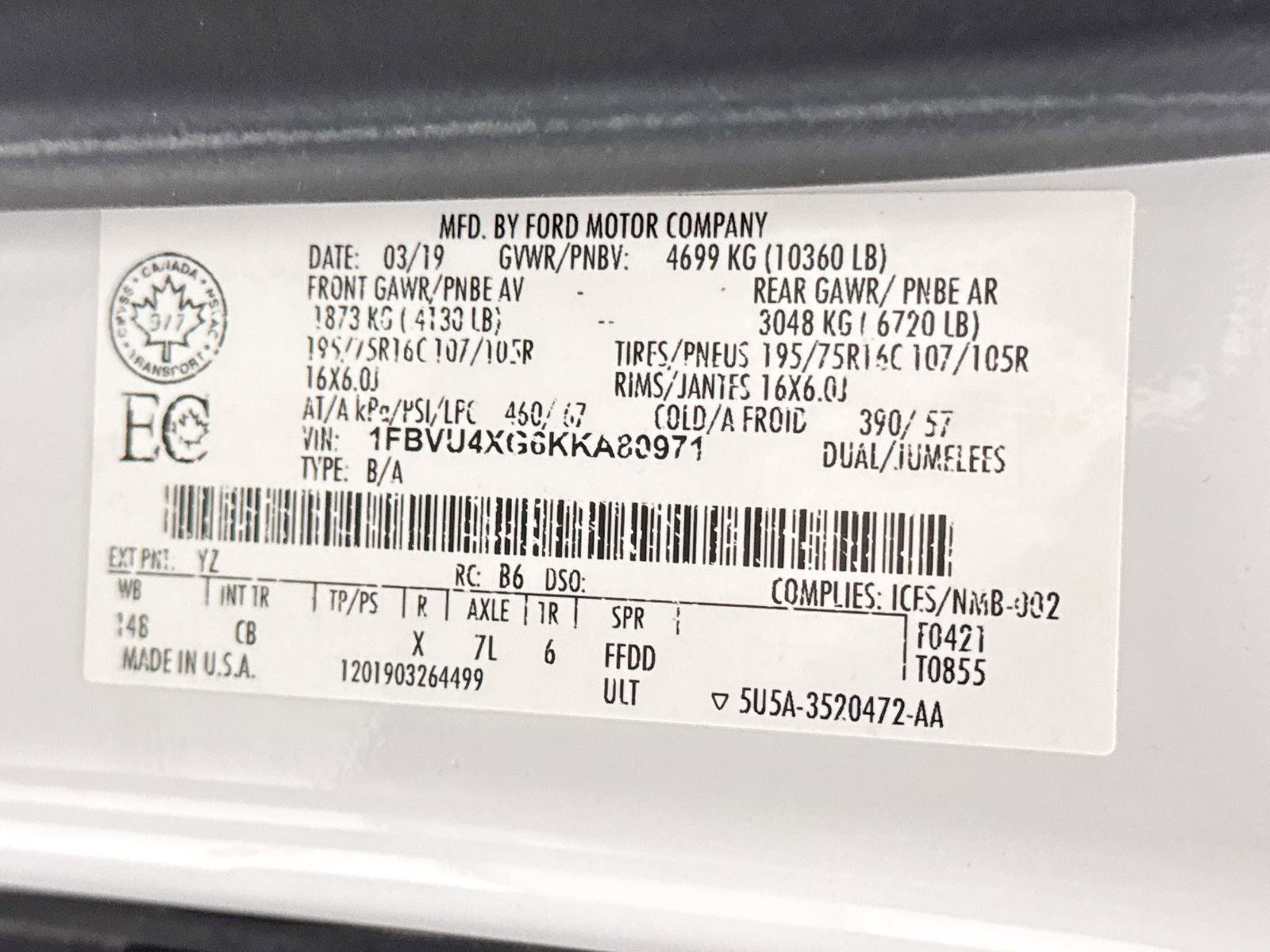 Used 2019 Ford Transit 350 XLT RWD image 28