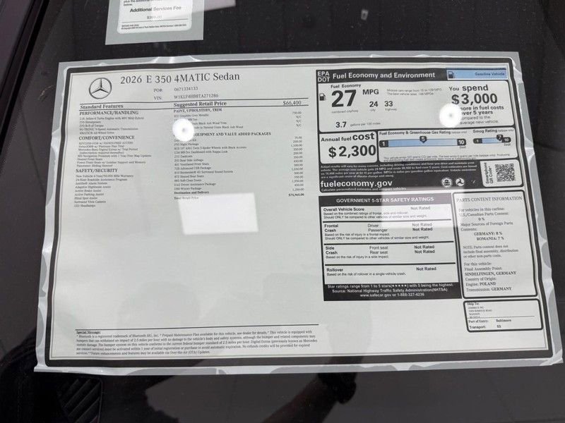 New 2026 Mercedes-Benz E 350 4MATIC Sedan image 4
