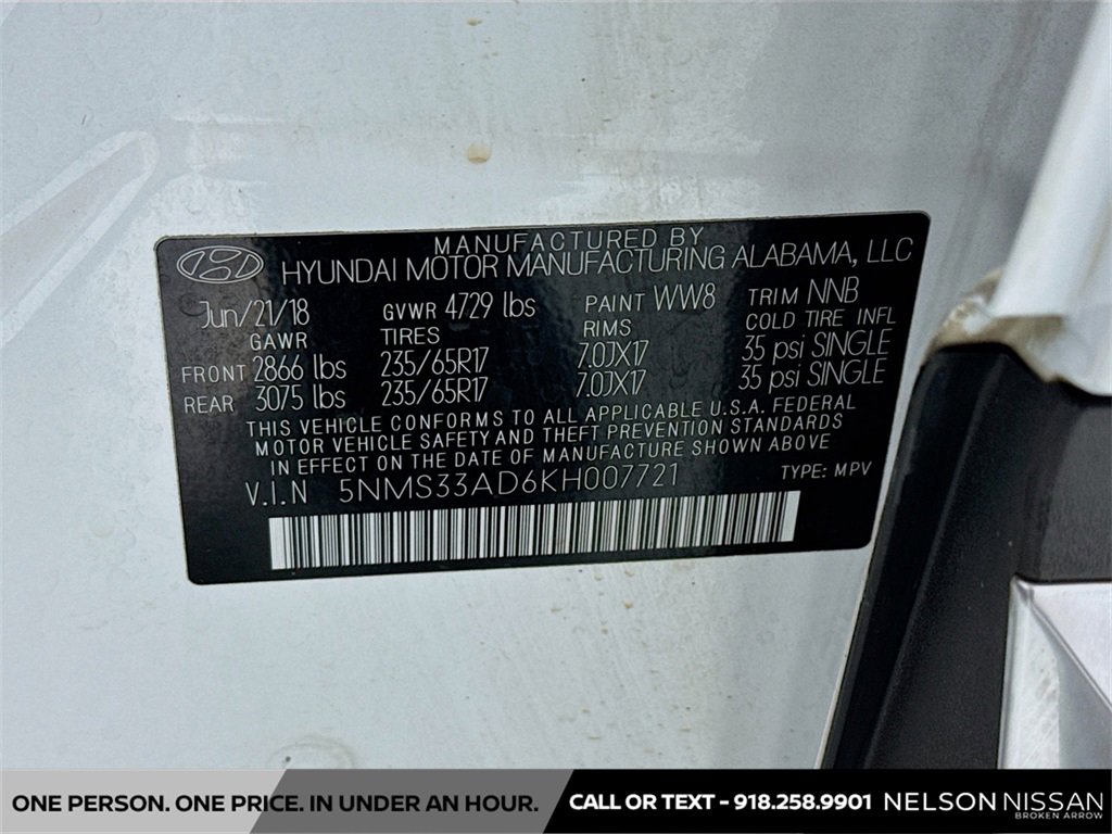 Used 2019 Hyundai Santa Fe SEL image 31