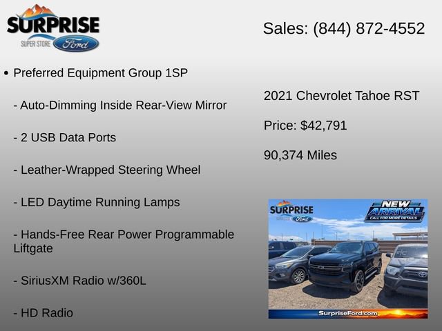 Used 2021 Chevrolet Tahoe RST AWD/4WD image 12