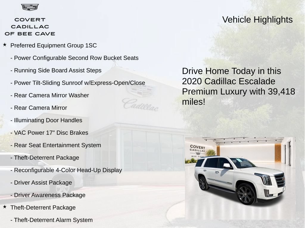 Used 2020 Cadillac Escalade Premium Luxury RWD image 8