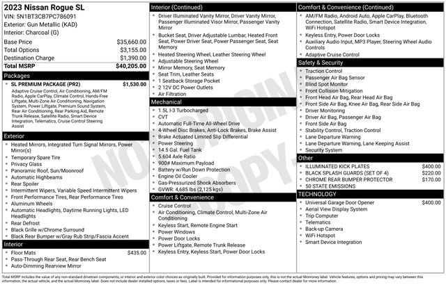 Used 2023 Nissan Rogue SL w/ SL Premium Package image 35