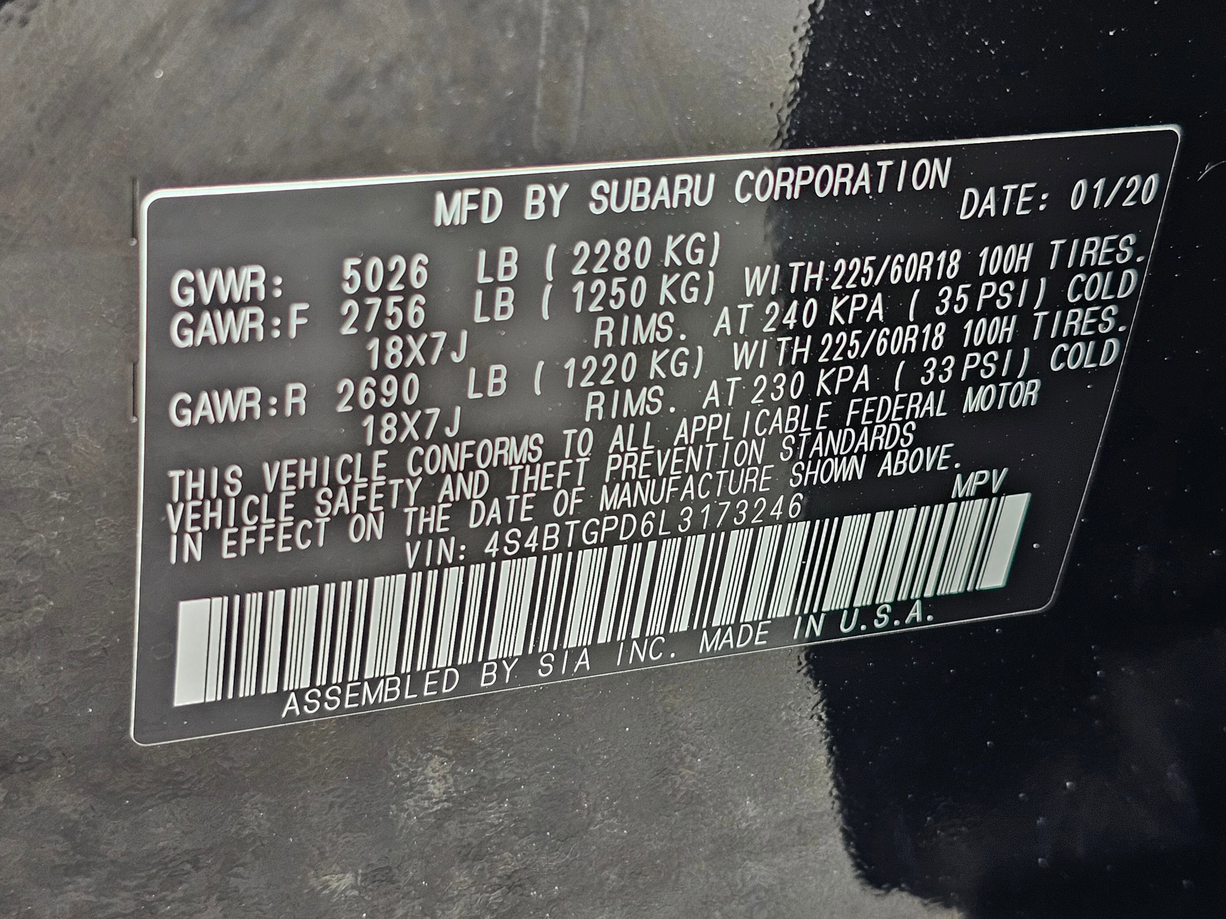 Used 2020 Subaru Outback Touring XT image 63