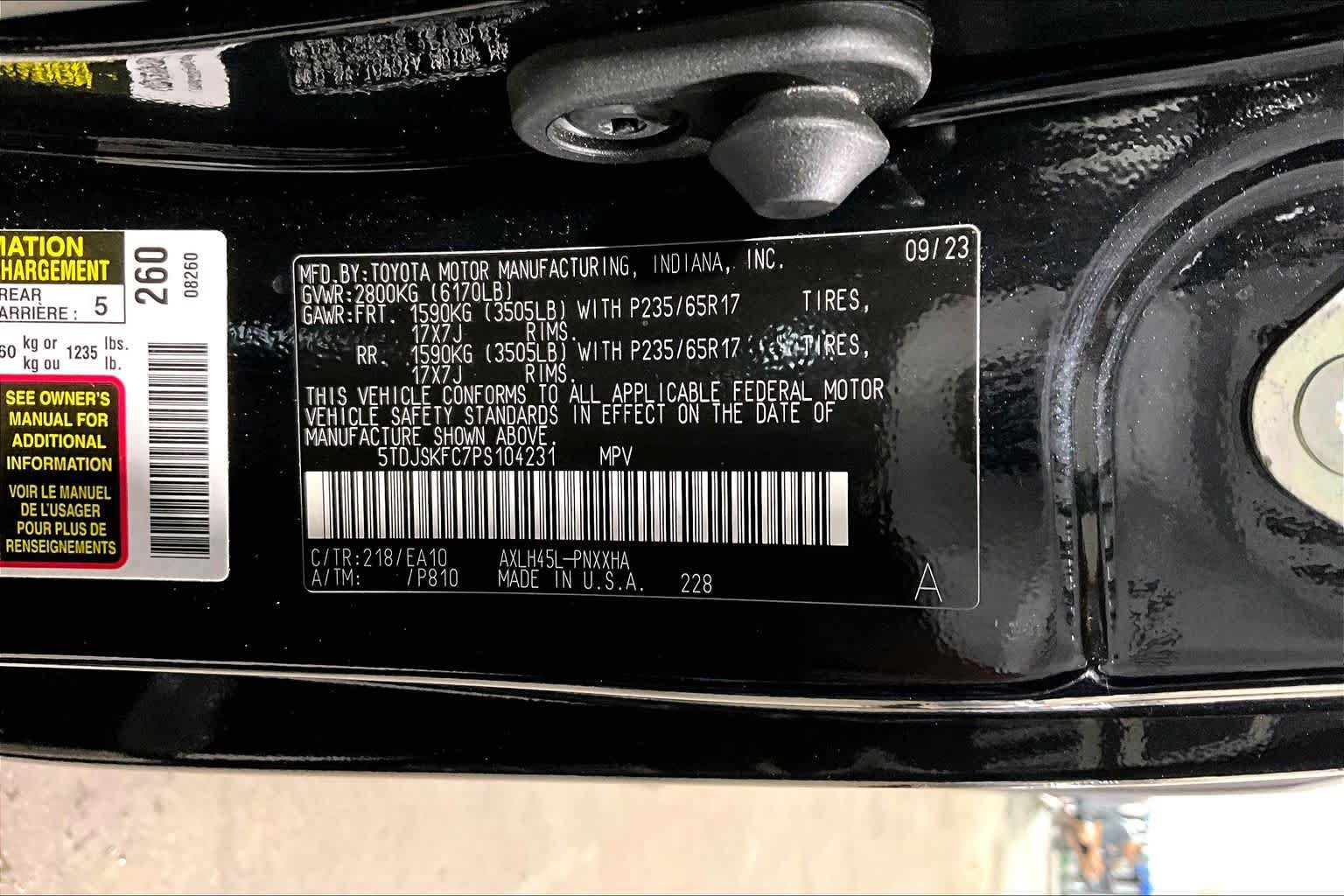 Certified 2023 Toyota Sienna XLE w/ XLE Plus Package AWD/4WD image 67