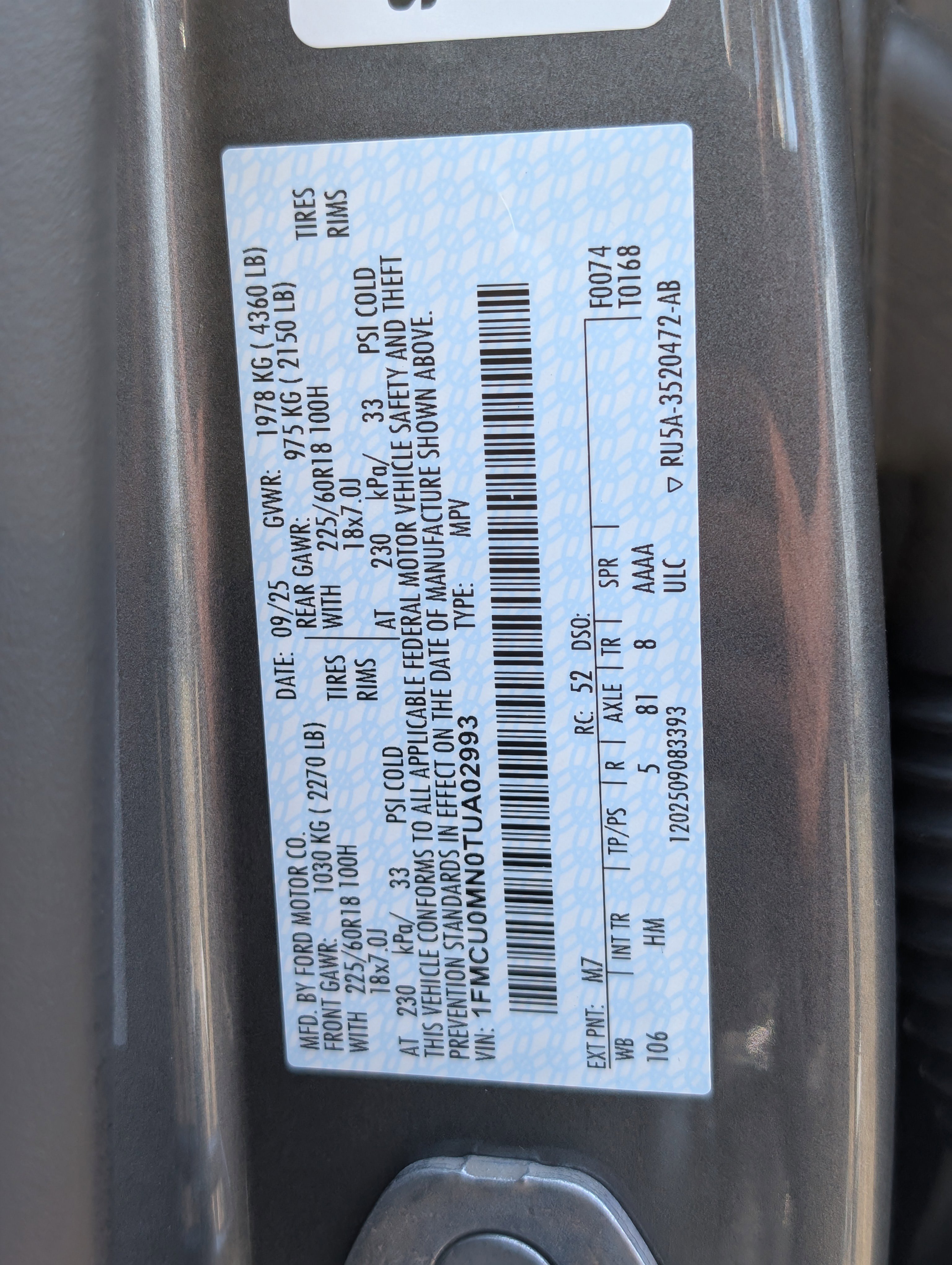 New 2026 Ford Escape ST-Line w/ Tech Pack #1 FWD image 26