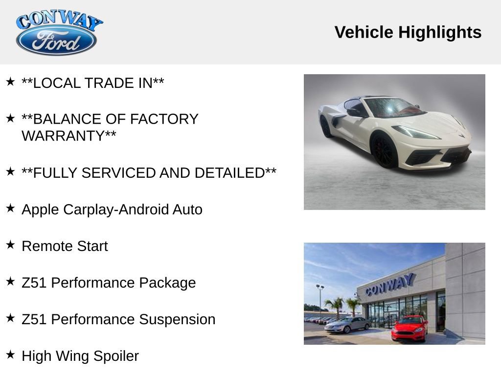 Used 2023 Chevrolet Corvette Stingray Premium Cpe w/ Z51 Performance Package image 8
