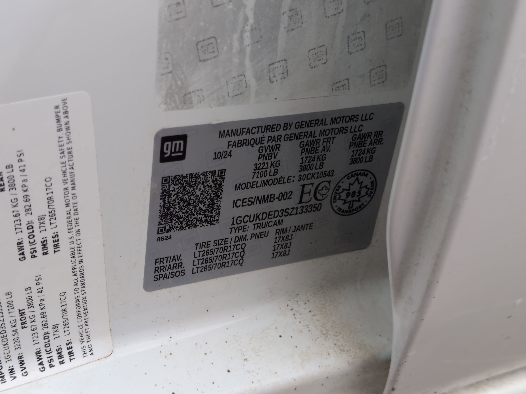 Used 2025 Chevrolet Silverado 1500 LT w/ Work Truck Package image 34