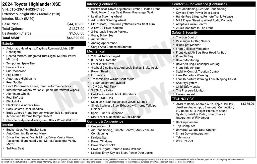 Used 2024 Toyota Highlander XSE image 6
