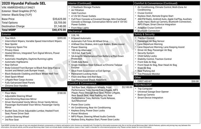 Used 2020 Hyundai Palisade SEL image 10
