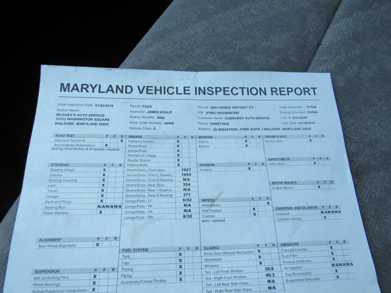 Used 2003 Honda Odyssey EX image 37