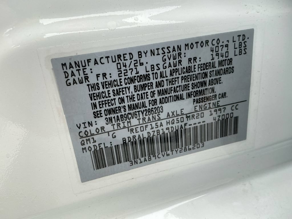 New 2026 Nissan Sentra SV w/ SV Convenience Package FWD image 30