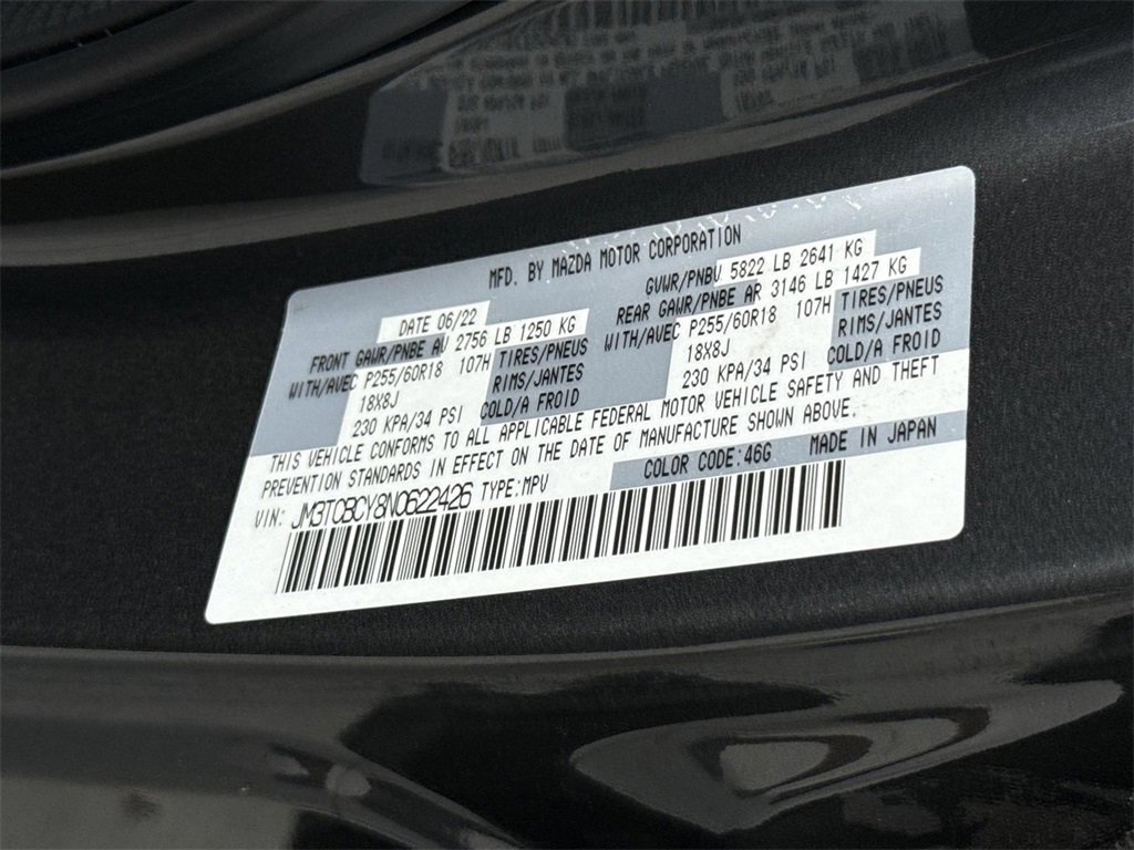 Used 2022 MAZDA CX-9 Touring image 31