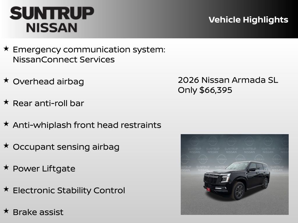 New 2026 Nissan Armada SL w/ Captain's Chari Seat Package AWD/4WD image 23