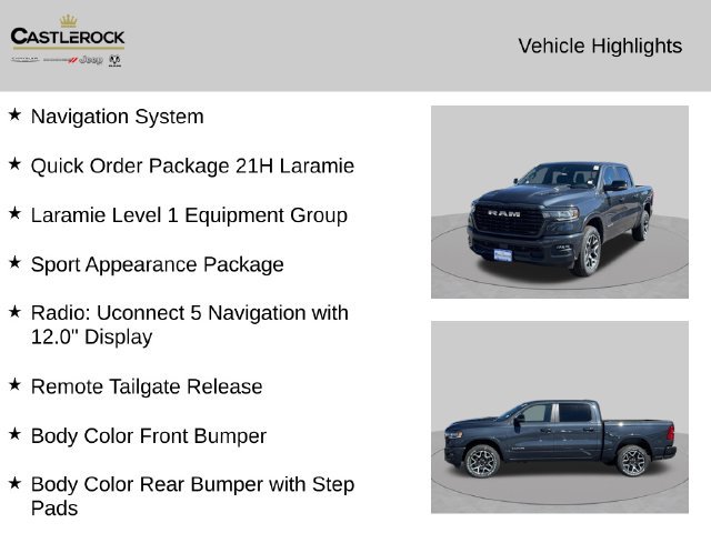 New 2026 RAM 1500 Laramie w/ Sport Appearance Package AWD/4WD image 2