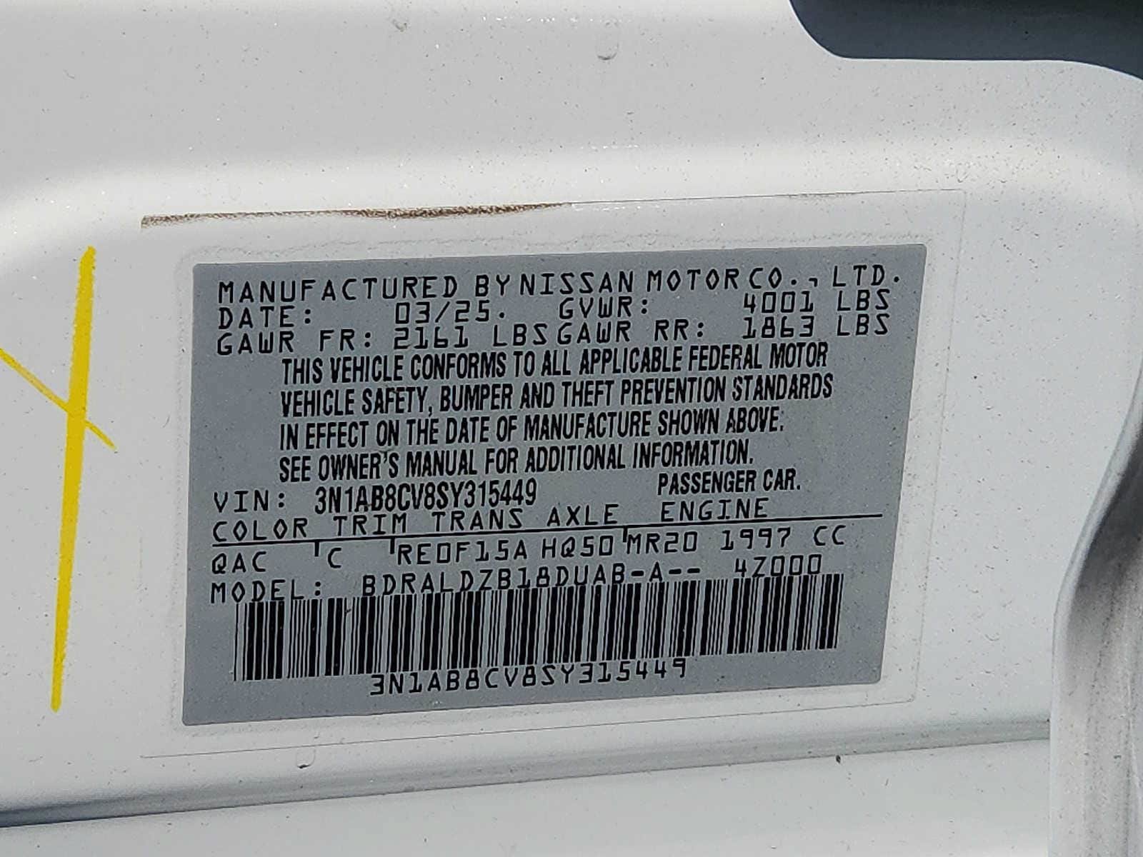 Certified 2025 Nissan Sentra SV w/ SV Premium Package FWD image 26