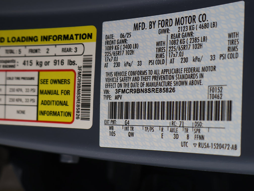 Used 2025 Ford Bronco Sport Big Bend w/ Convenience Package AWD/4WD image 48