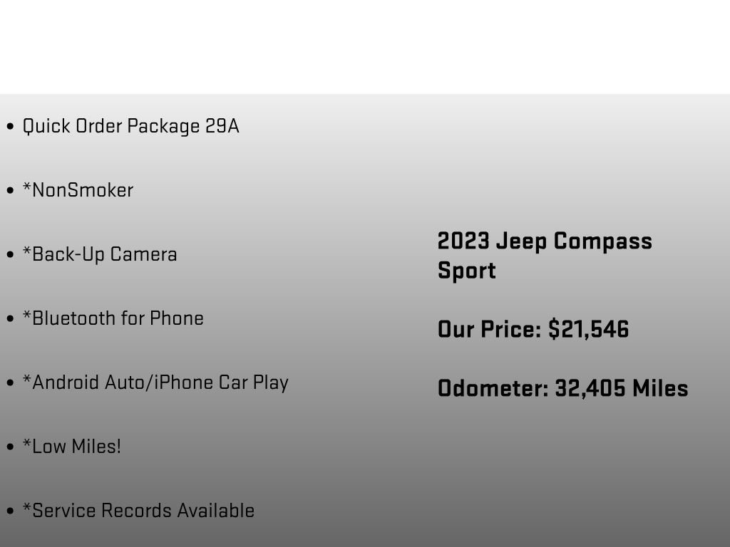 Used 2023 Jeep Compass Sport image 6