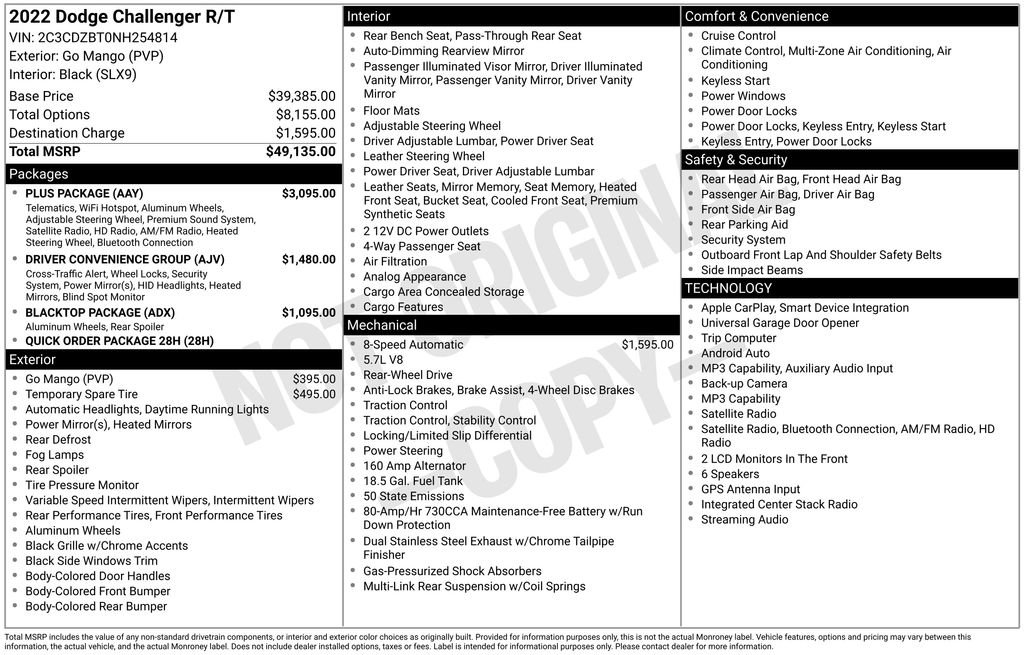 Used 2022 Dodge Challenger R/T w/ Plus Package RWD image 4