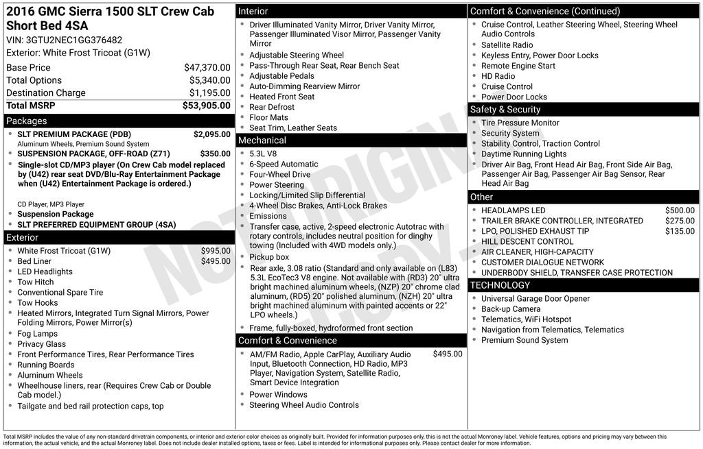 Used 2016 GMC Sierra 1500 SLT w/ SLT Premium Package video 2