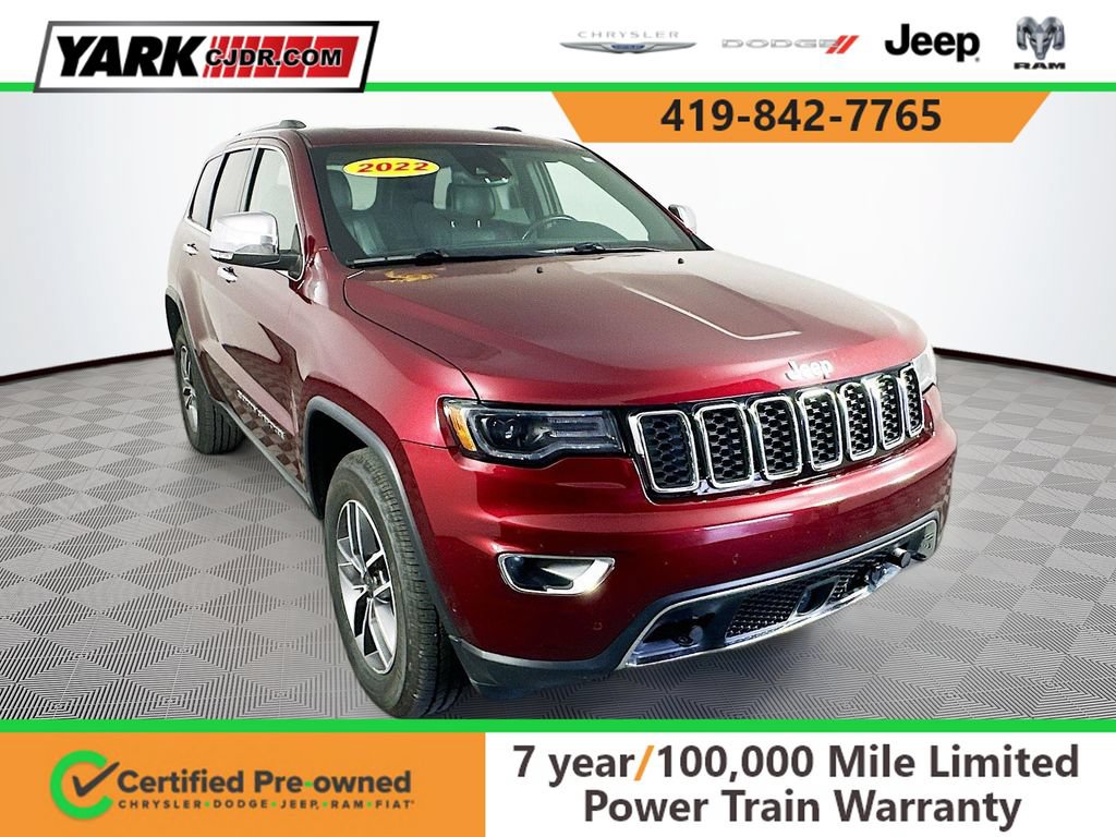 Certified 2022 Jeep Grand Cherokee Limited w/ Trailer Tow Group IV AWD/4WD 360° Tour