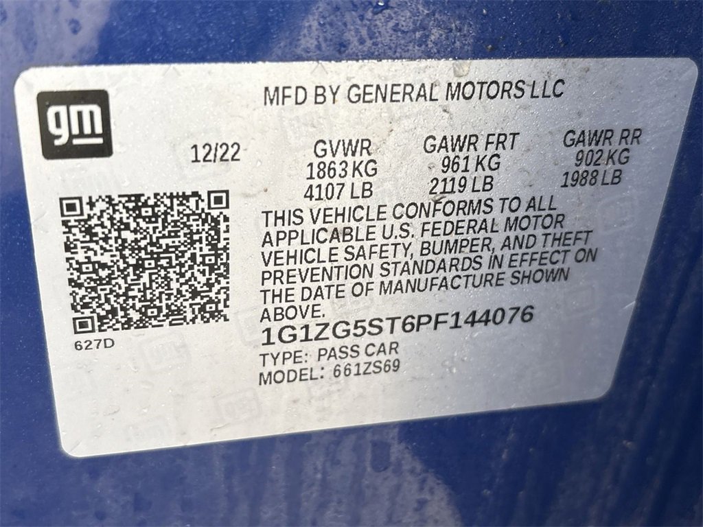 Certified 2023 Chevrolet Malibu RS w/ Driver Confidence Package image 15