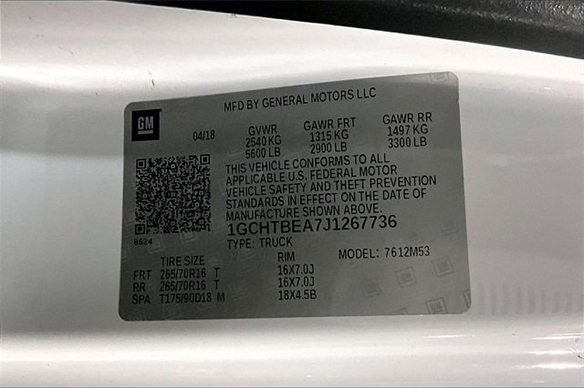 Used 2018 Chevrolet Colorado W/T w/ WT Convenience Package image 35