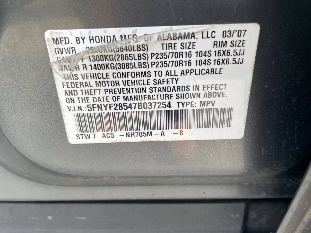 Used 2007 Honda Pilot EX-L image 23