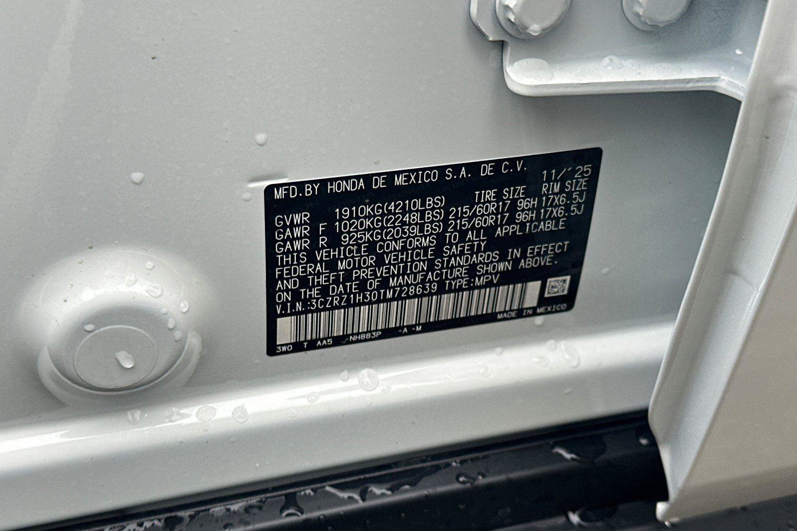 New 2026 Honda HR-V LX image 32