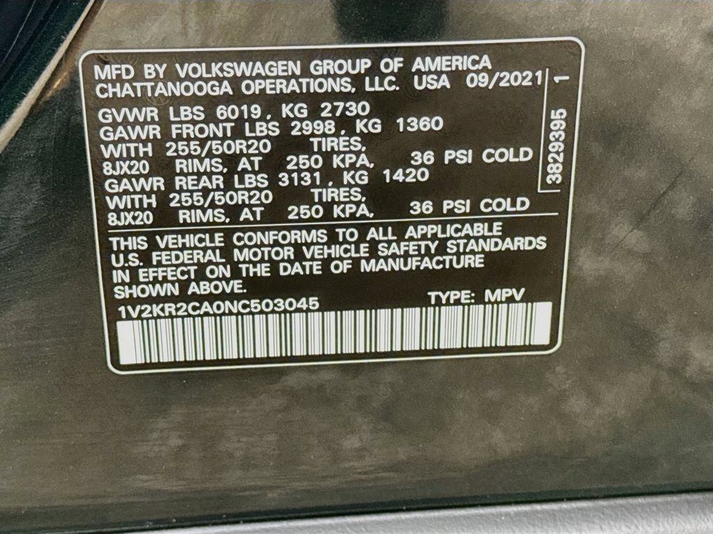 Used 2022 Volkswagen Atlas SE w/ Panoramic Sunroof Package AWD/4WD image 40